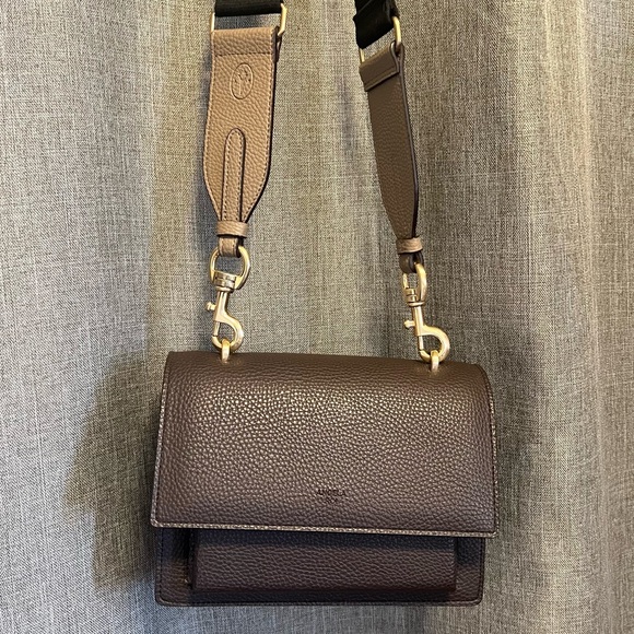 Angela Roi Dark Brown Crossbody Bag - Picture 1 of 12